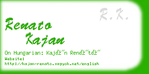renato kajan business card